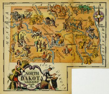 North Dakota Pictorial Map, 1946-main-6267K