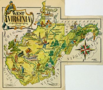 West Virginia Pictorial Map, 1946-main-6273K