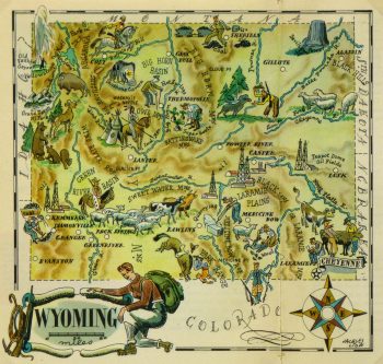 Wyoming Pictorial Map, 1946-main-6274K