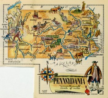Pennsylvania Pictorial Map, 1946-main-6275K