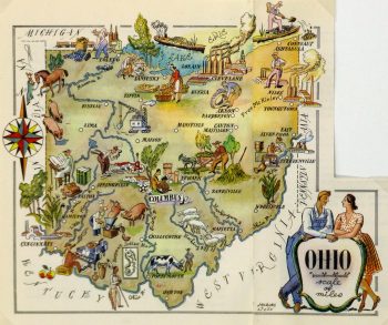 Ohio Pictorial Map, 1946-main-6280K