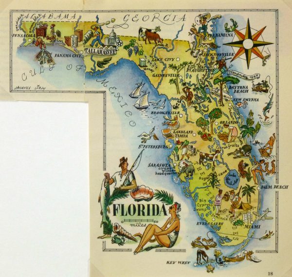 Pictorial Map - Florida, 1946-main-6283K