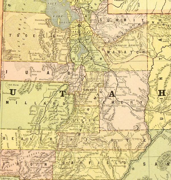 Utah Map, 1890-detail-6471K