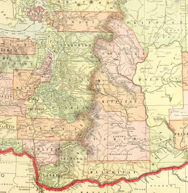 Map of Washington, 1908 - Image 3