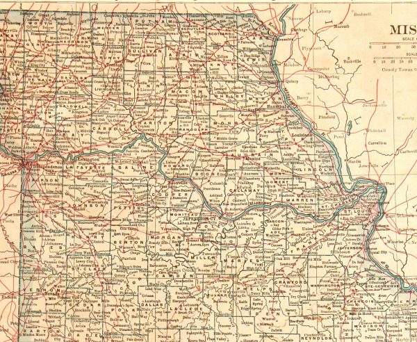 Missouri Map, 1907-detail-6532K