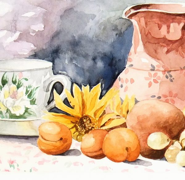 Watercolor Still Life- Season Harvest-detail-7017K