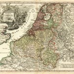 Vintage Map Holland & Belgium, 1724