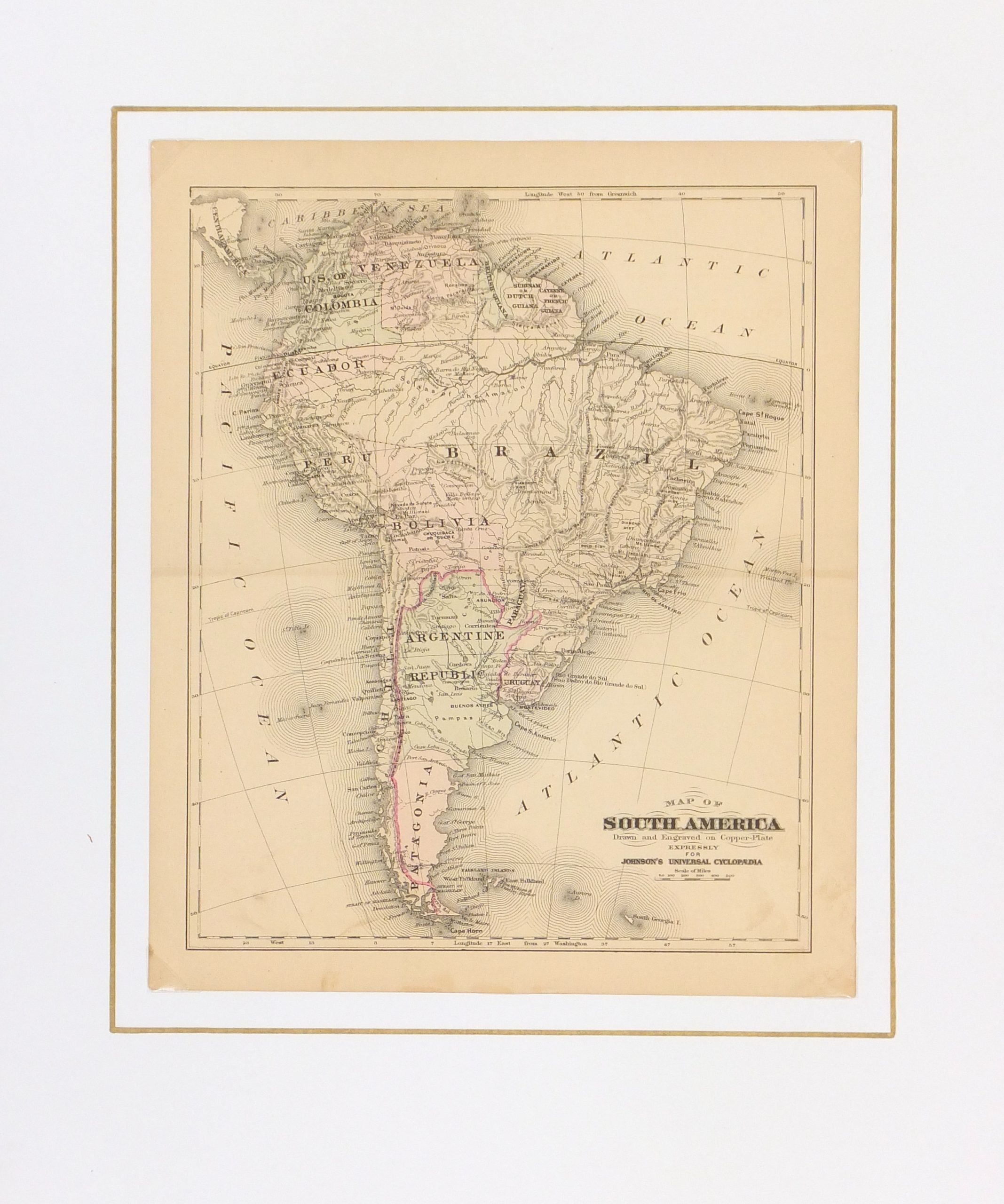 South America Map, 1885 - Image 4