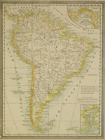 South America Map, 1890-main-8195K