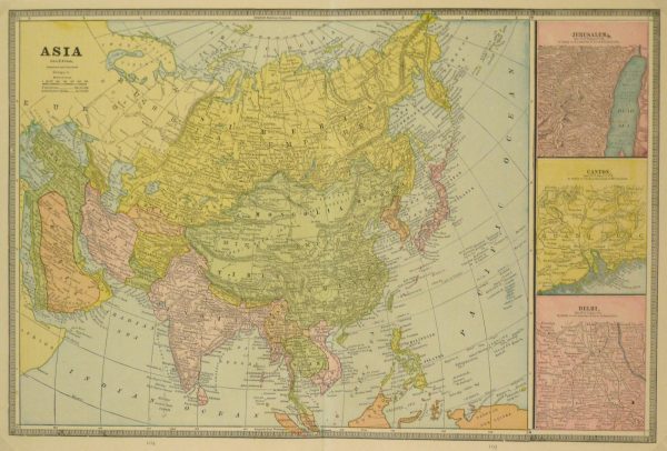 Asia Map, 1890-main-8208K