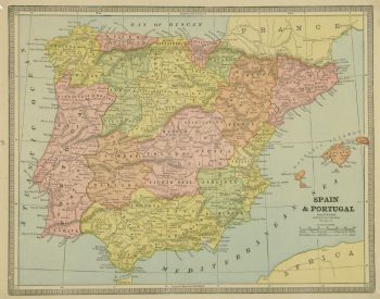 Spain & Portugal, 1890-main-8212K