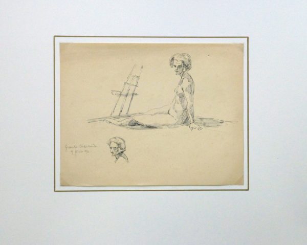 Nude Sketch, 1921-matted-8226K