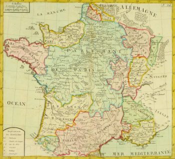 Map of France, 1783