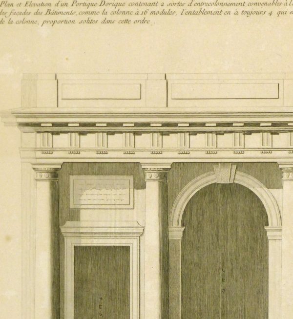 Doric Order Engraving, 1780-detail-8519K