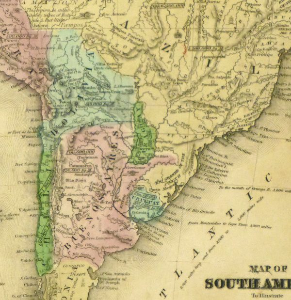 South America Map, 1844-detail-8561K