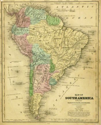 South America Map, 1844-main-8561K