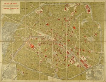 Paris World Fair Map, 1889