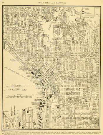 Central Seattle Map, 1937-main-8673K