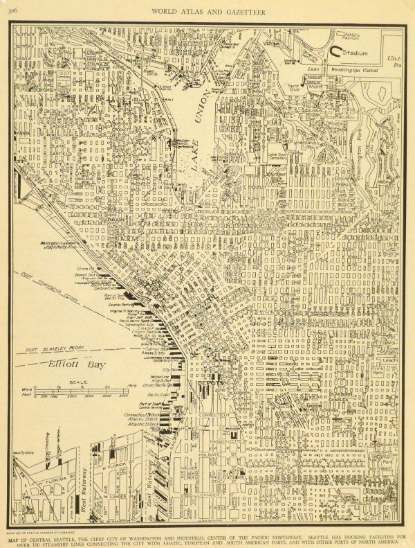 Central Seattle Map, 1937-main-8673K