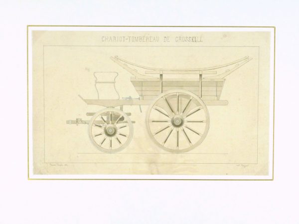 Cart Drawing , 1859-matted-8869K