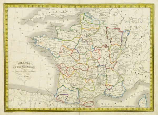 France Map, 1842-main-8983K
