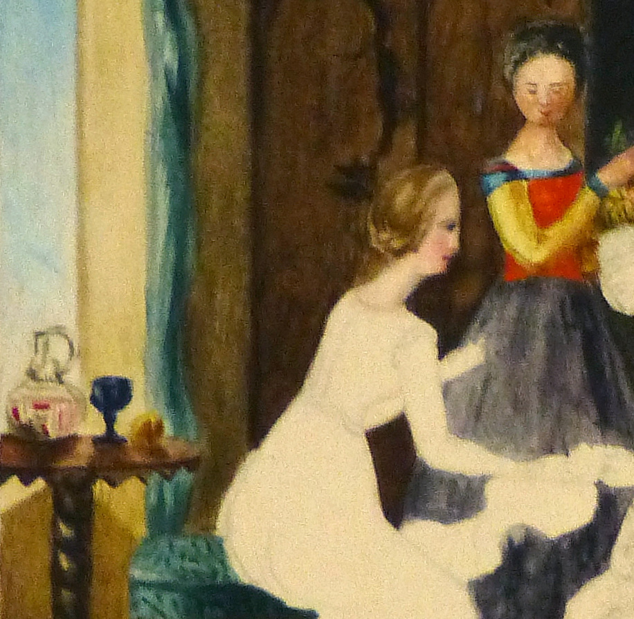 Watercolor - Ladies, Circa 1870-detail-9118K