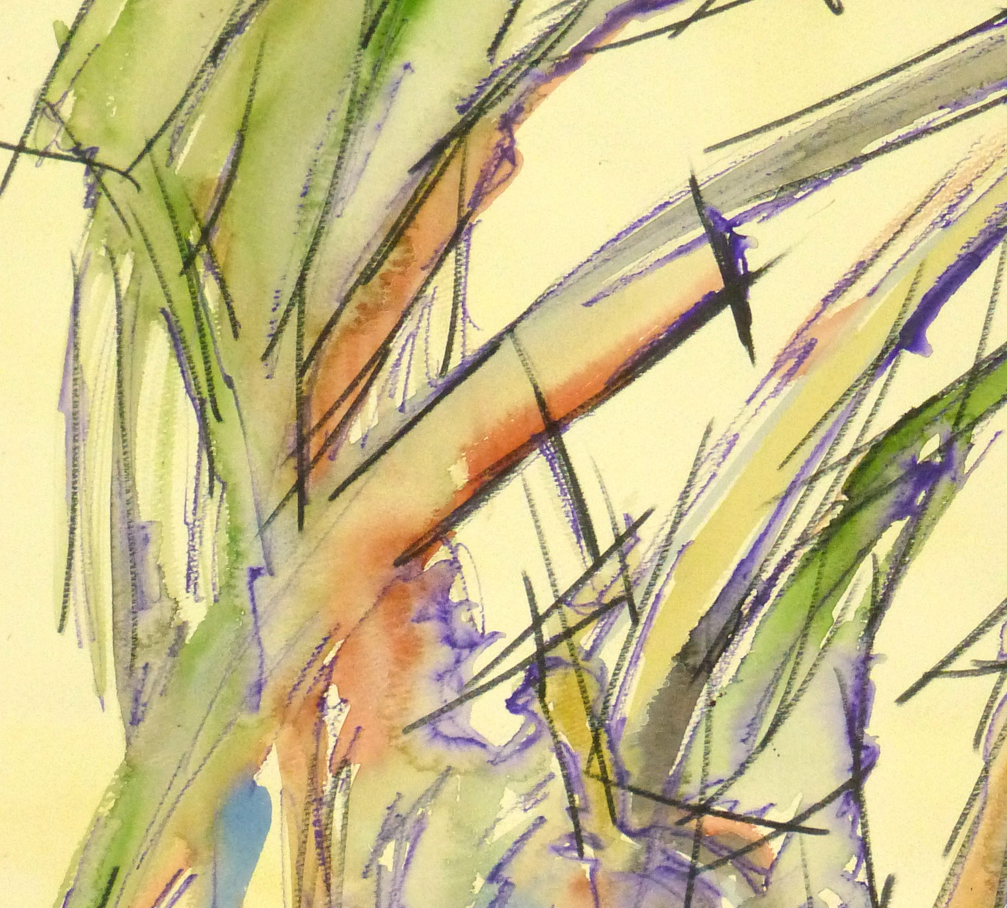 Watercolor - Organic Abstract-detail-9133K