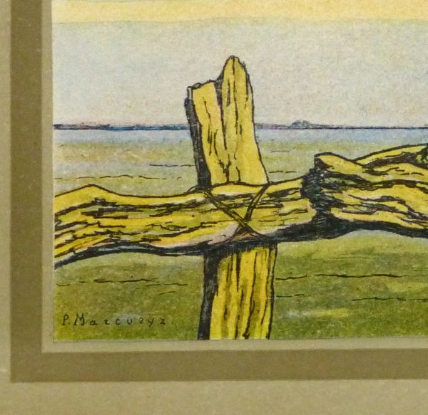 Burrowing Owl Print, Circa 1920-detail-9213K