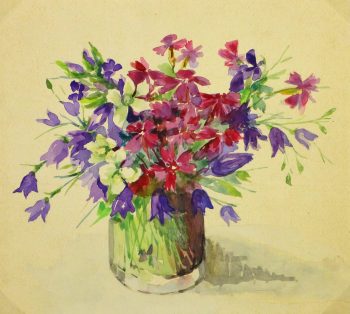 Watercolor - Bouquet, Circa 1930-main-9284K