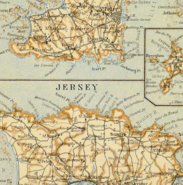 Map of English Channel Islands, 1927 - Image 2