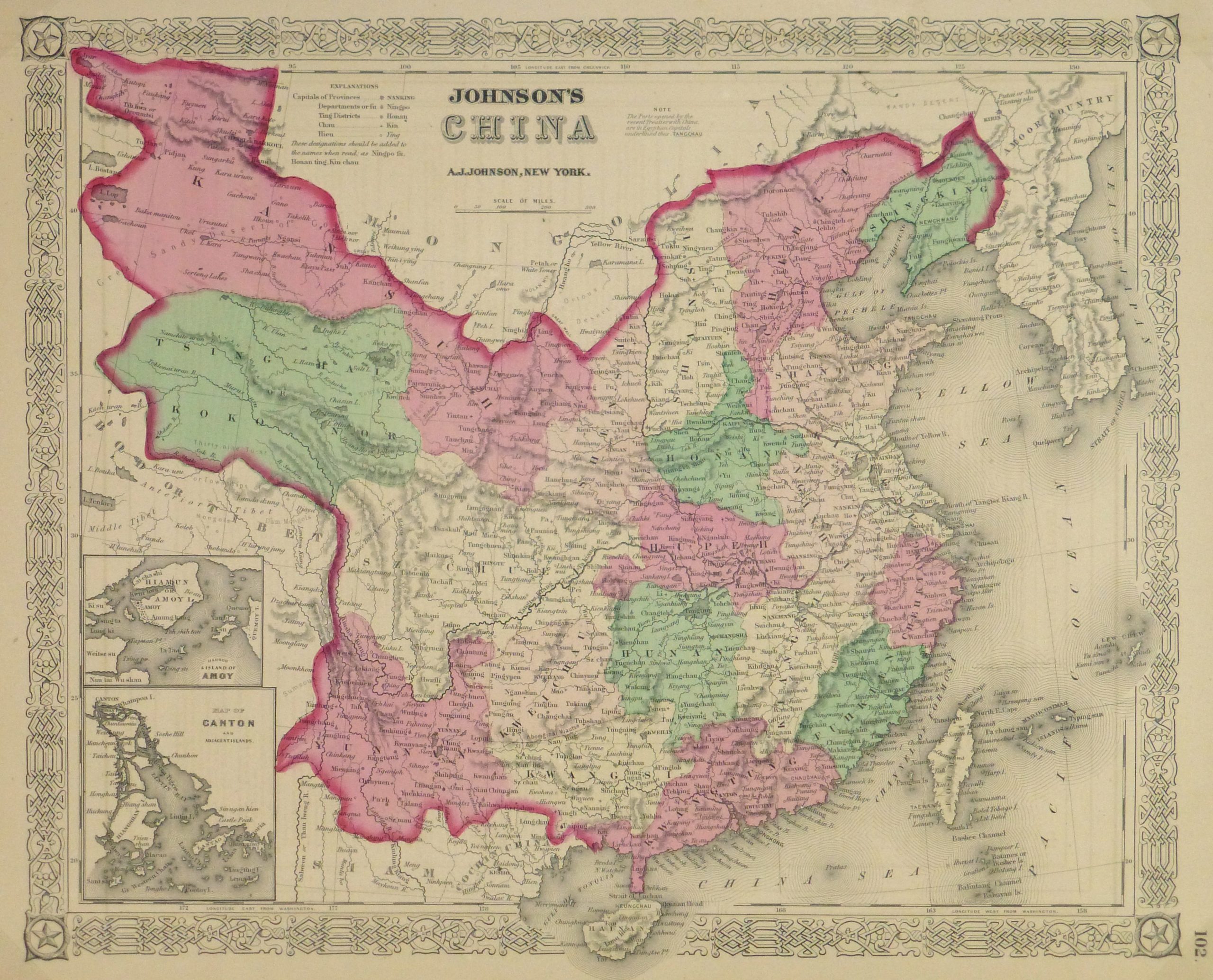 China Map, 1868