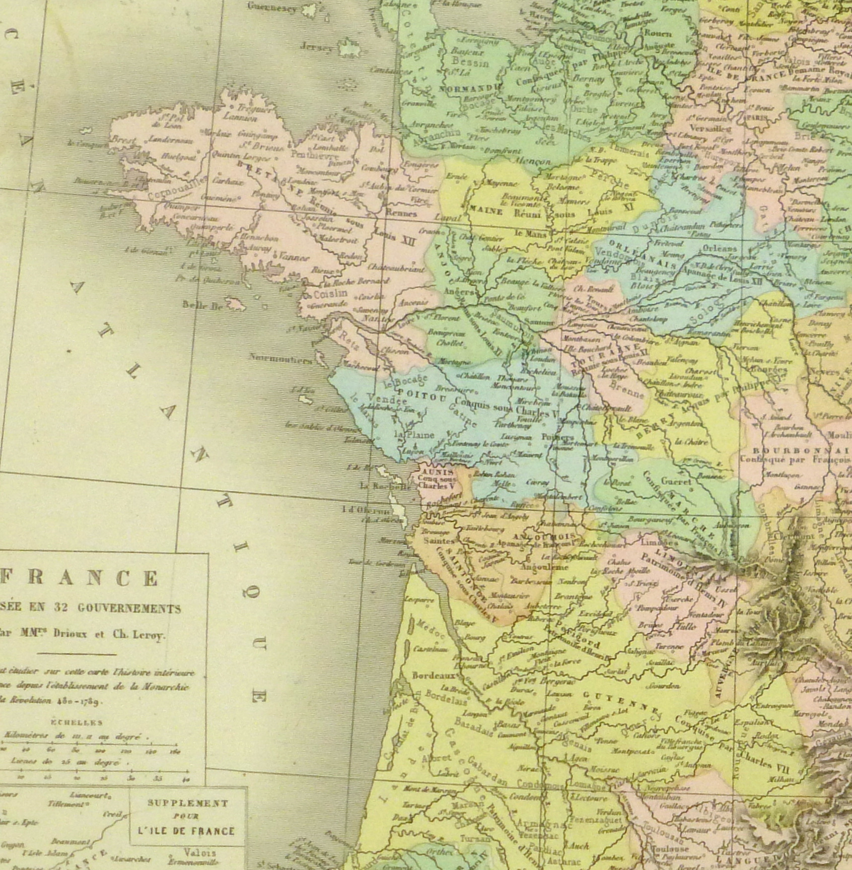 France Map, 1884-detail 2-9378K