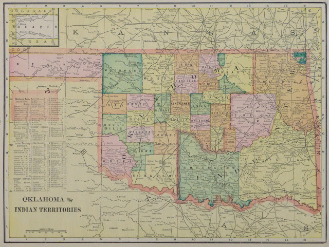 Map - Oklahoma & Indian Territory, 1903-main-9467K