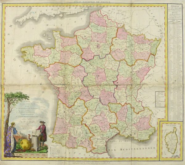 Large Map of France, 1790