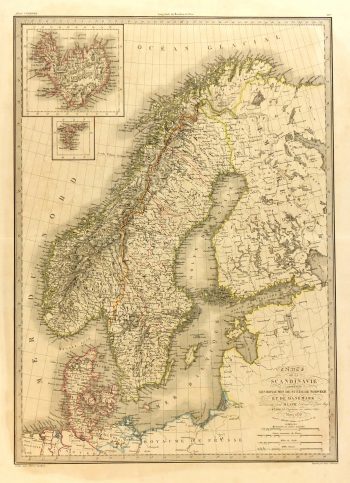 Map of Scandinavia,1838
