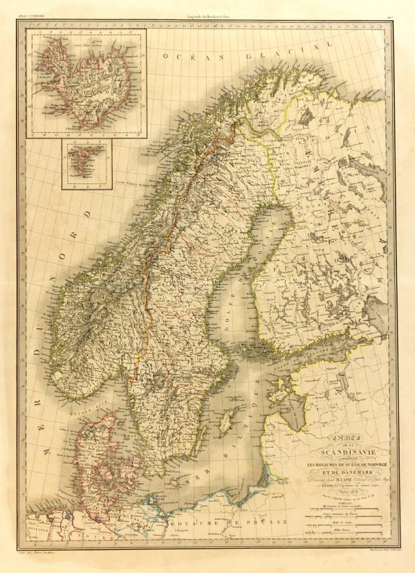 Map of Scandinavia,1838