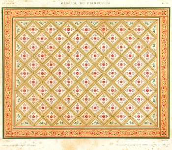 French Ceiling Antique Print, 1867-main-K5130