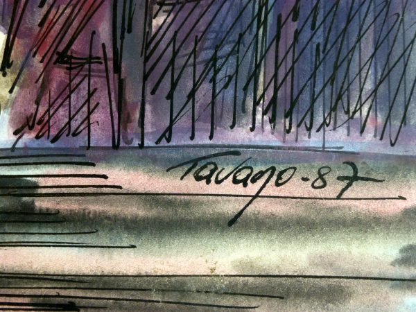 Tango Watercolor, 1987-detail-KB1379