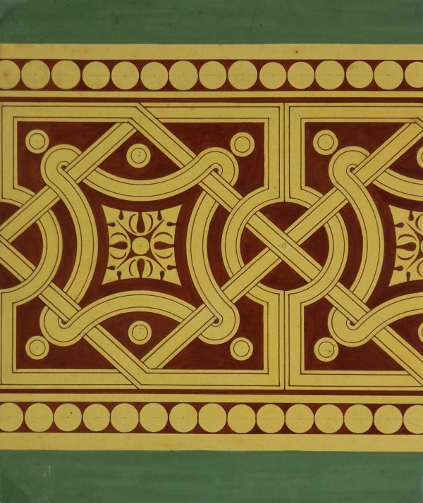 Interlocking Design Painting, Circa 1900-main-KB1494