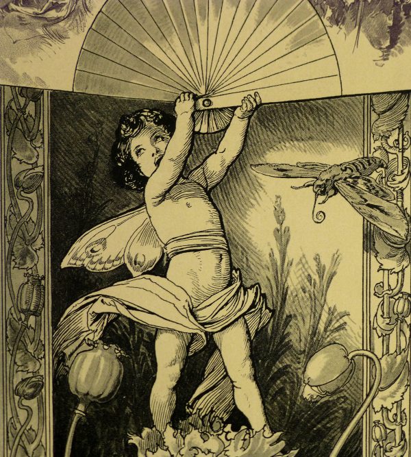 Delicate Garden Antique Print, 1886-detail-KB1651