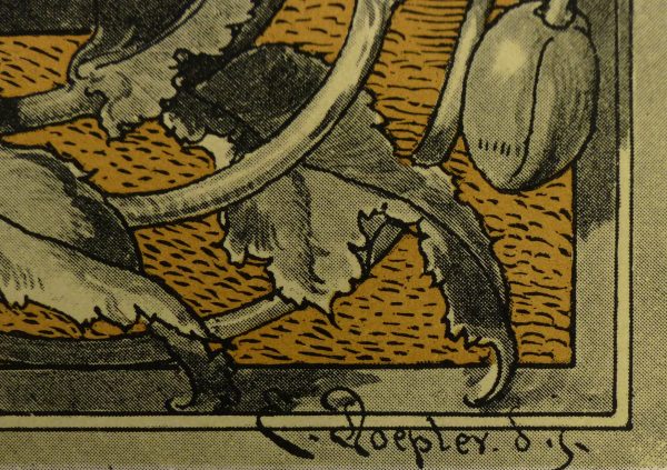 Delicate Garden Antique Print, 1886-detail 2-KB1651