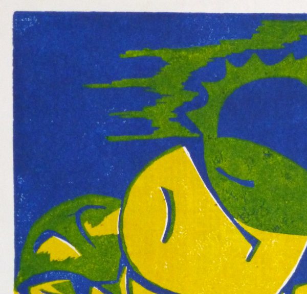 Abstract Woodcut - Trihelio II, 1996-detail 2-10464M