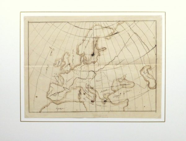 Map of Northern Europe, 1856-matted-10497M