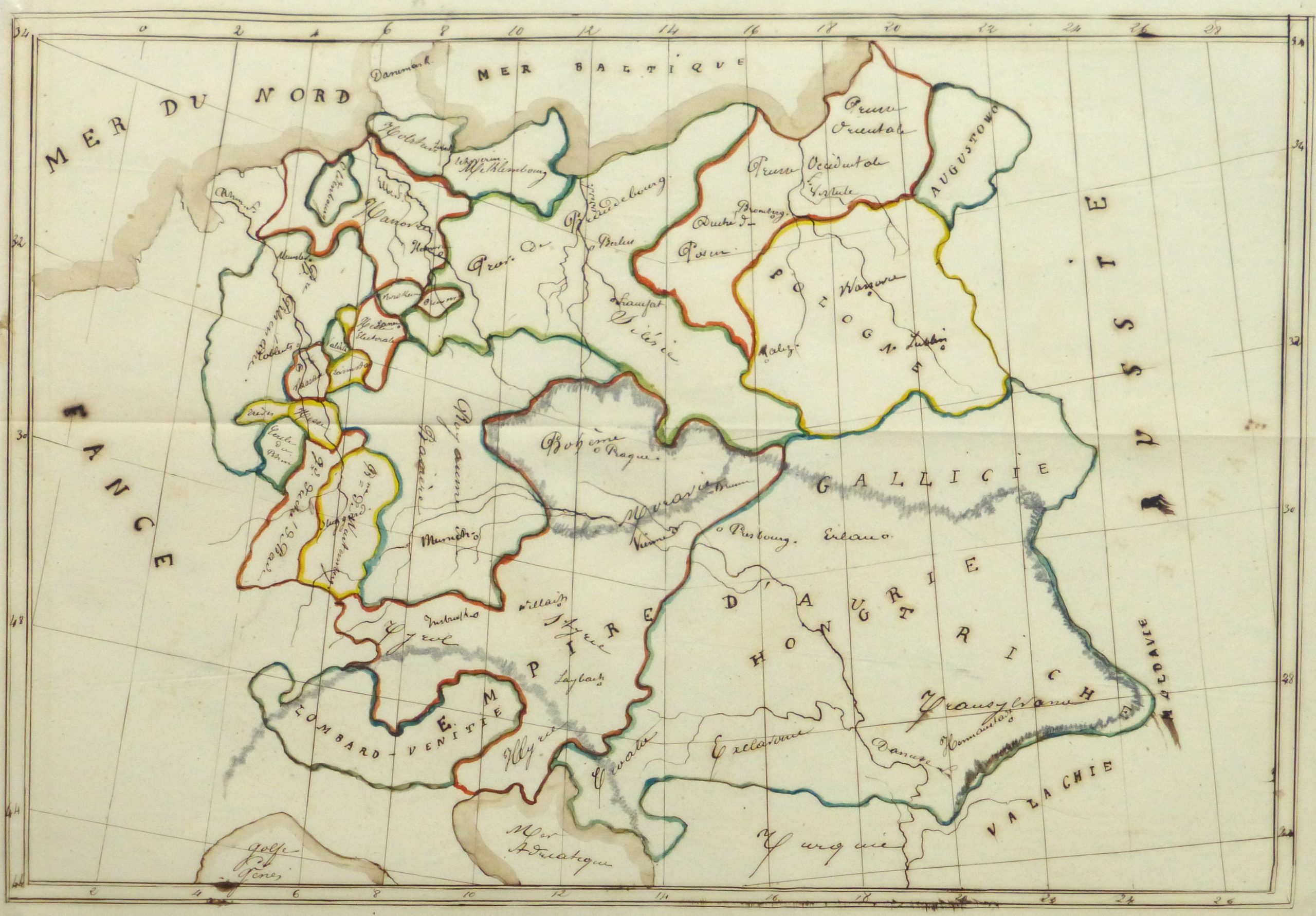 Map of Central Europe, 1856-main-10498M