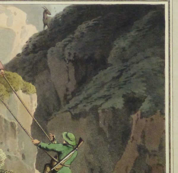 Aquatint Etching- Ascending the Rocks, 1813 -detail-10540M