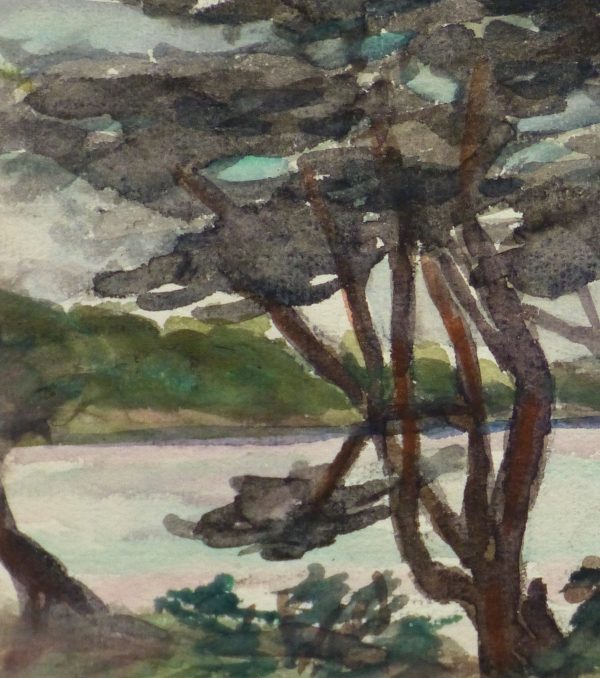 Watercolor Landscape - Shore Canopy, 1938 - Image 2