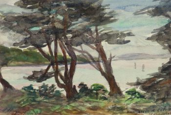 Watercolor Landscape - Shore Canopy, 1938-main-10631M