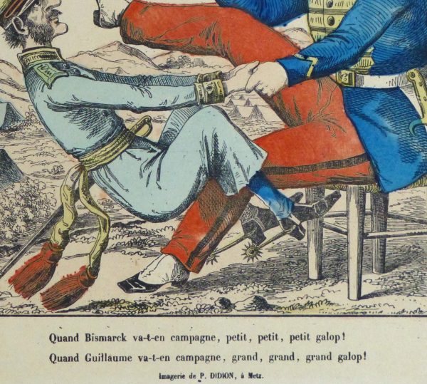 French Lithograph- Dice Game, Circa 1870-detail-10647M