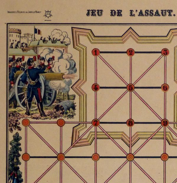French Lithograph- Empire Game, Circa 1870-detail 2-10649M