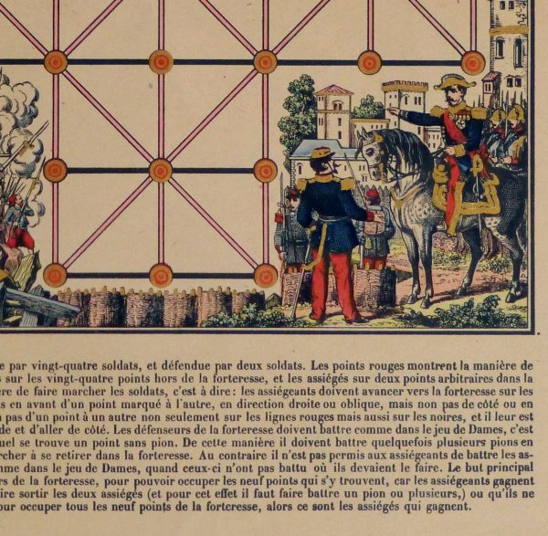 French Lithograph- Empire Game, Circa 1870-detail-10649M